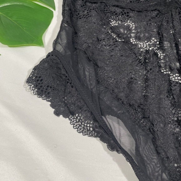 NWT OH LA LA CHERI [ PLUS 2X ] Lace Underwire Teddy in Black‎ - Picture 6 of 12